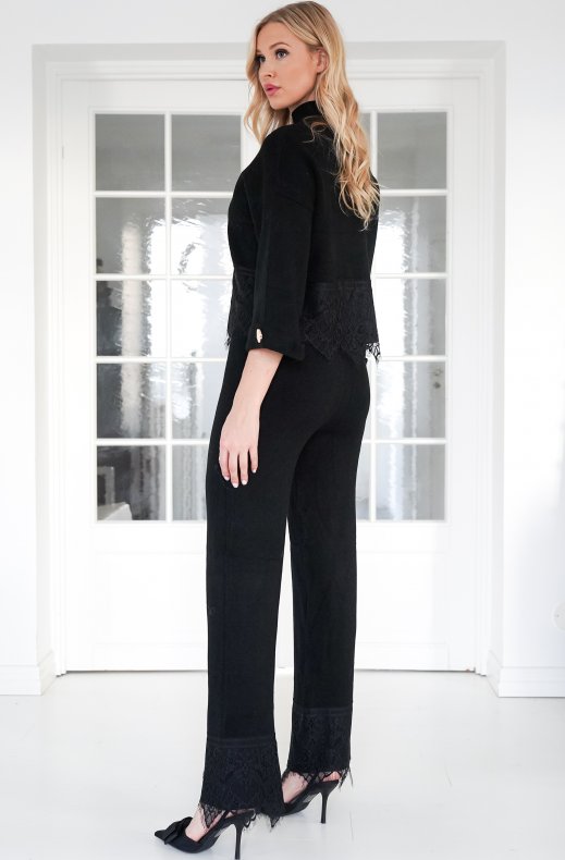 Mixed Brands - Pullover with Lace 9903-1 - Black