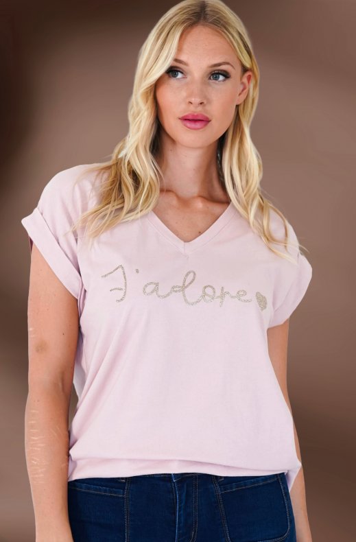 Mixed Brands - Tshirt Jádore 1630 - Pink