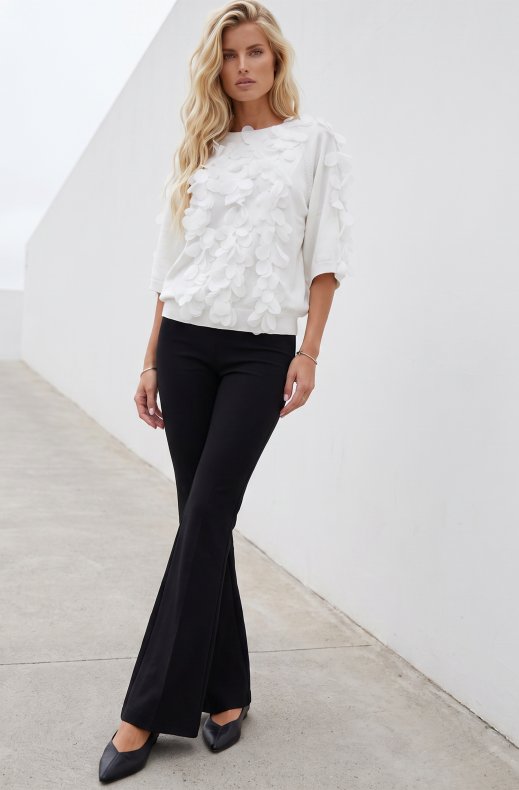 Mixed Brands - Short sleeve top floral LR03268 - White