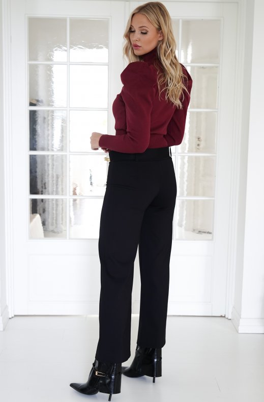 Mixed Brands - Top with puff sleeve 5125 - Bordeaux