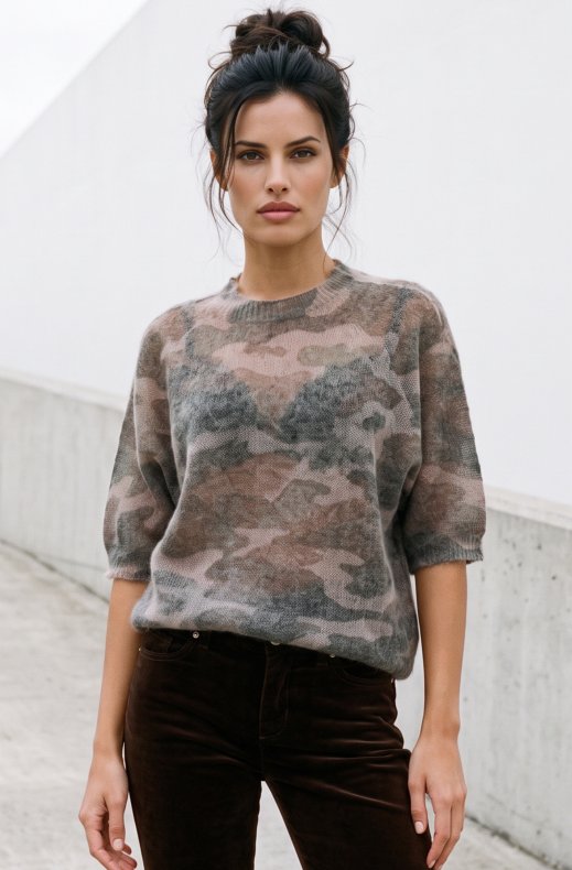 Mixed Brands - Kid Mohair Top D4088 - Camo