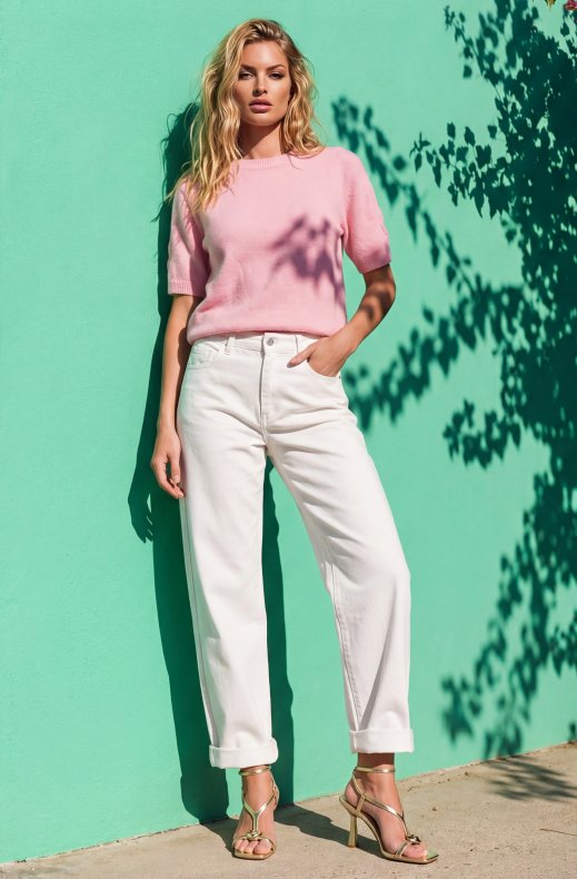 Mixed Brands - Top with Hearts M1157 - Rose