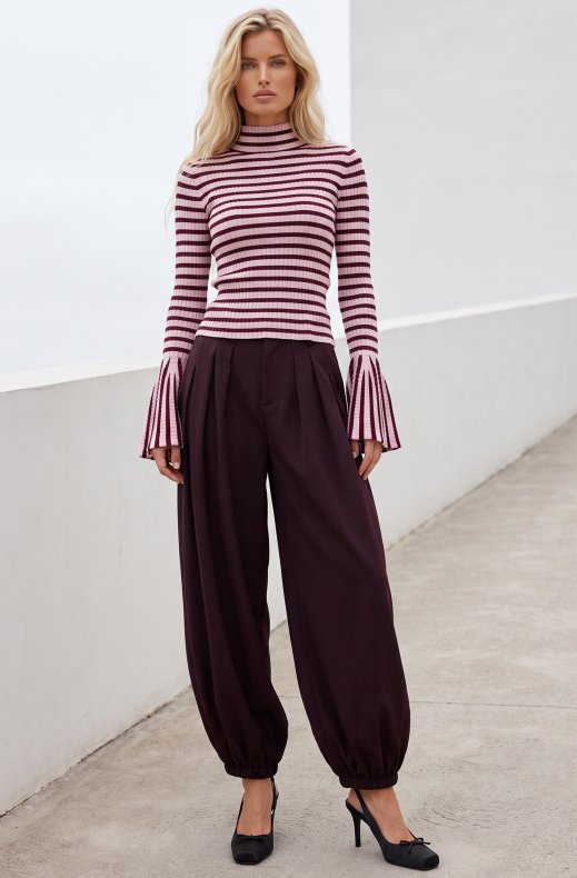 Mixed Brands - Balloon pant JM33623 - Burgundy