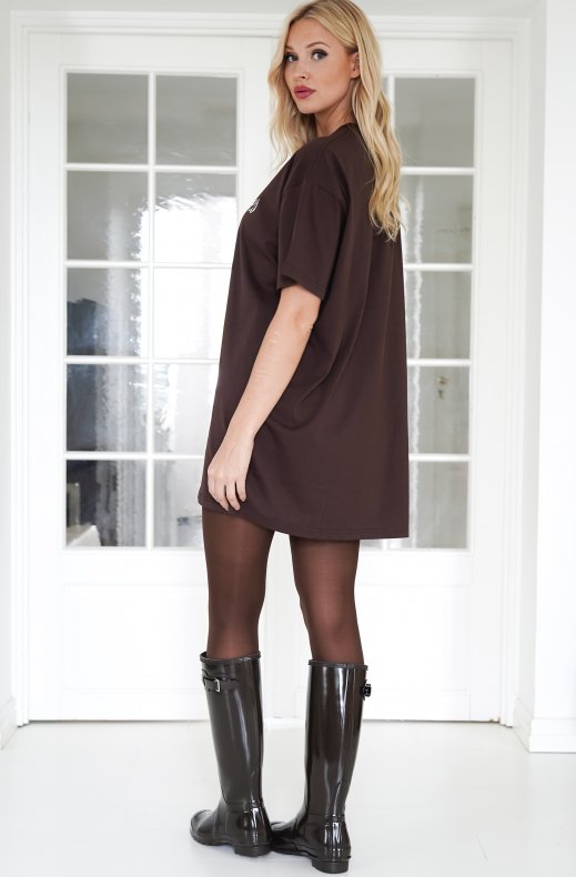 Mixed Brands - Tshirt Dress 2672 - Brown