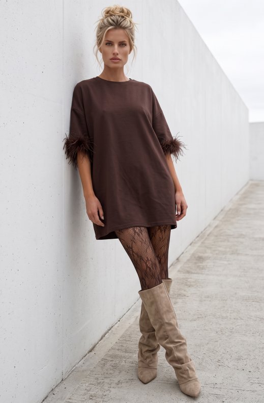 Mixed Brands - Dress 9478 - Cafe