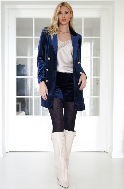 Mixed Brands - Velvet Dress Blazer 2020 - Navy
