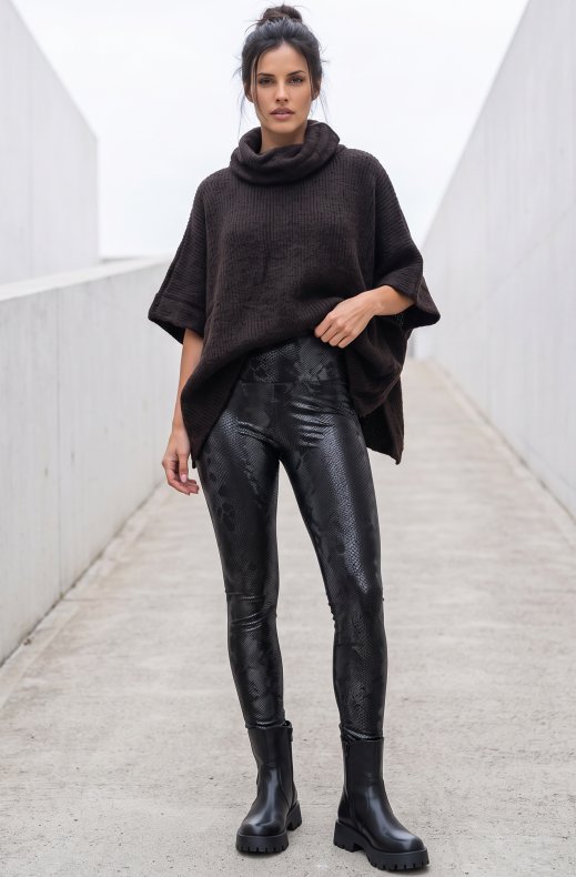 Mixed Brands - Snake Leggings 2783 - Black