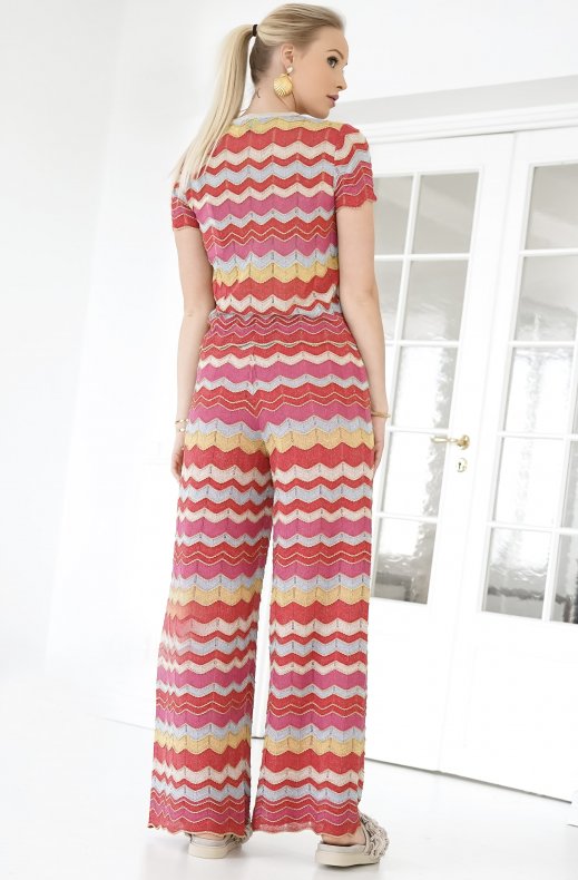 M. Missoni - Red Pink Blue Stripe Pant