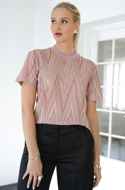 M.MISSONI - GLITTER TOP PINK