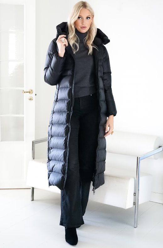 Monel - Camille jacket Long - Black