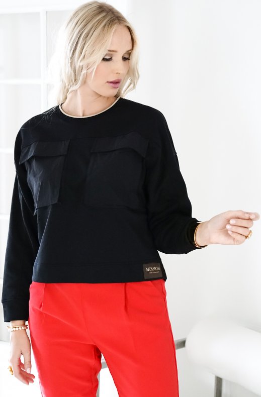 Mos Mosh - Ulrica Pocket Sweatshirt - Black