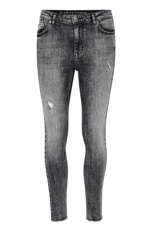 My Essential Wardrobe - Sarim High Slim Jeans Medium Grey Ran