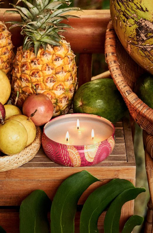 Voluspa - 3 Wick Decorative Tin Candle V72243 - Napali Passion Fruit