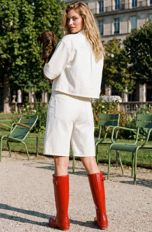 Hunter - Original Tall Gloss Boot - Military Red