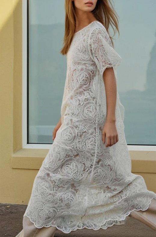 Norr - Roma Dress - Ivory