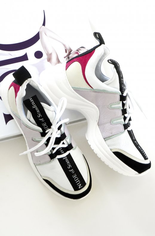 Nude Of Scandinavia - White Sneaker Pastel Mix