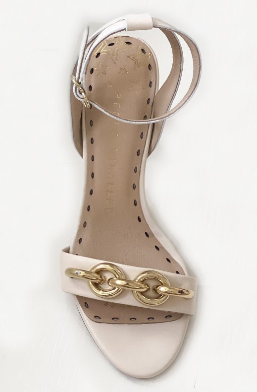 Pedro Miralles - Chain Sandalett Creme