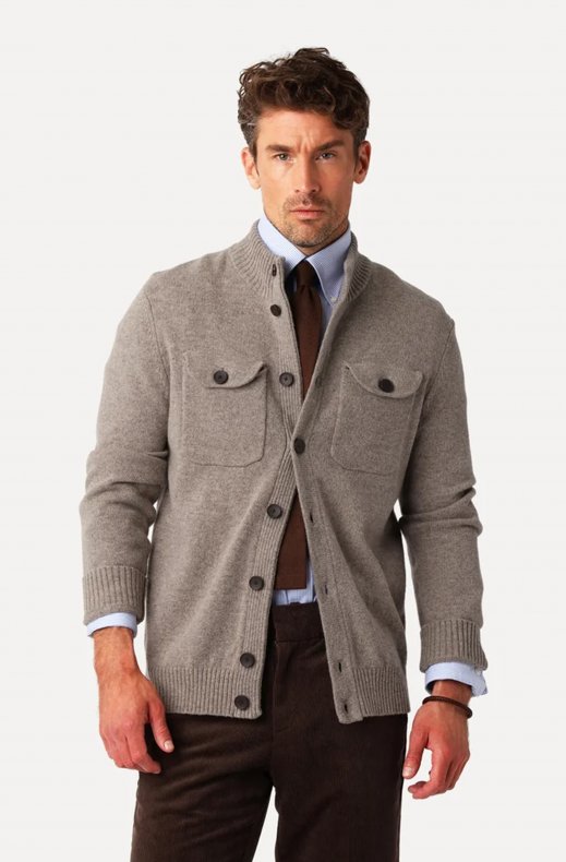 Less Worries - Pocket Cardigan - Sand