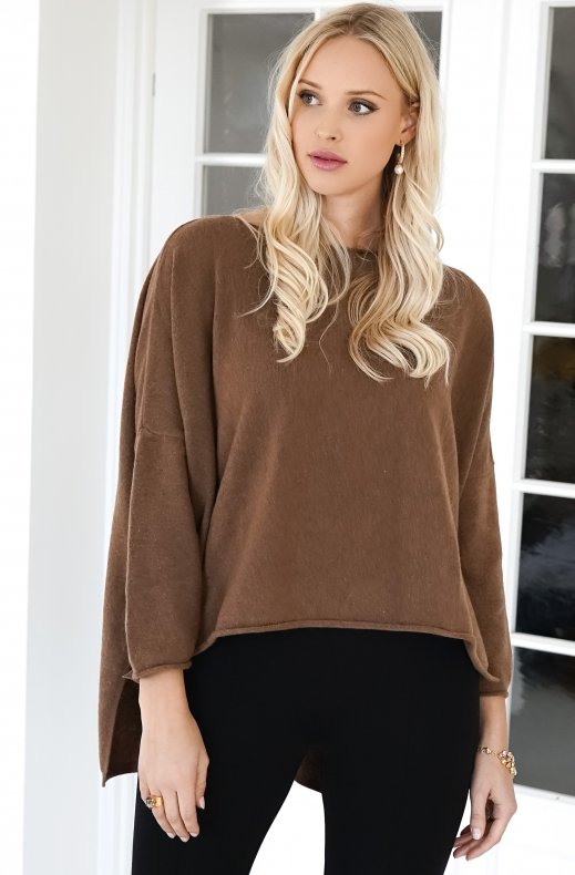 Re-branded Design - Sweater Asymmetric - Nut