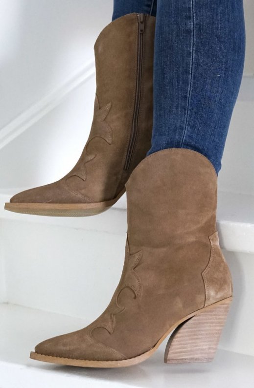 Redesigned - Remsy Suede Boot Taupe