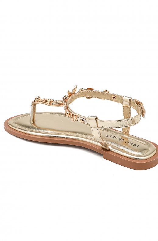 Mixed Brands - Sandal with Seashells 9807 - Gold