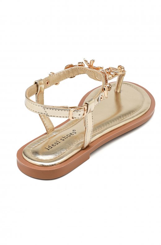 Mixed Brands - Sandal with Seashells 9807 - Gold
