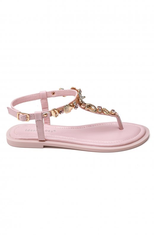 Mixed Brands - Sandal with Seashells 9807 - Pink