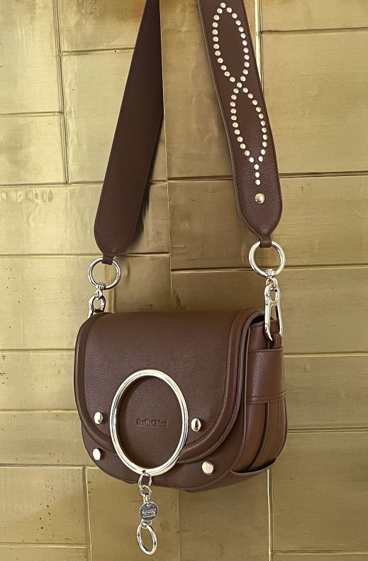 See By Chloé - Mara Shoulder bag with Studs - Caramello