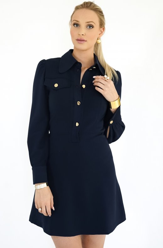 See by Chloé - Polo Cinched Dress Blue Lagoon