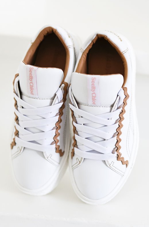 See by Chloé - Sneaker Calf White Nude SB36001A