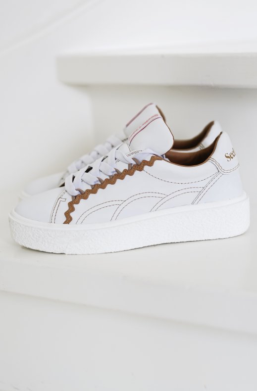 See by Chloé - Sneaker Calf White Nude SB36001A