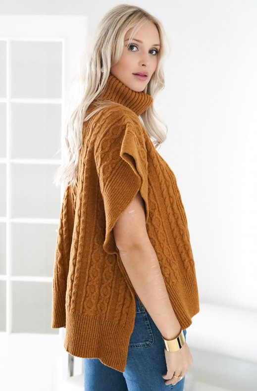 See by Chloé - Turtleneck Poncho - Autumnal Brown