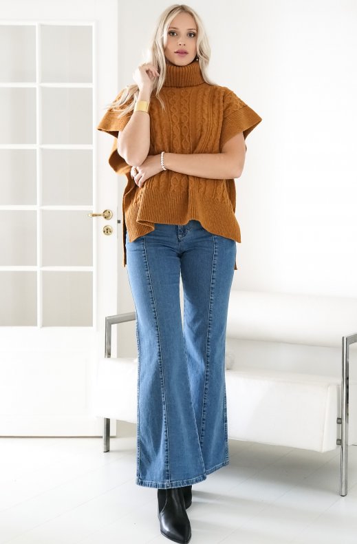 See by Chloé - Turtleneck Poncho - Autumnal Brown