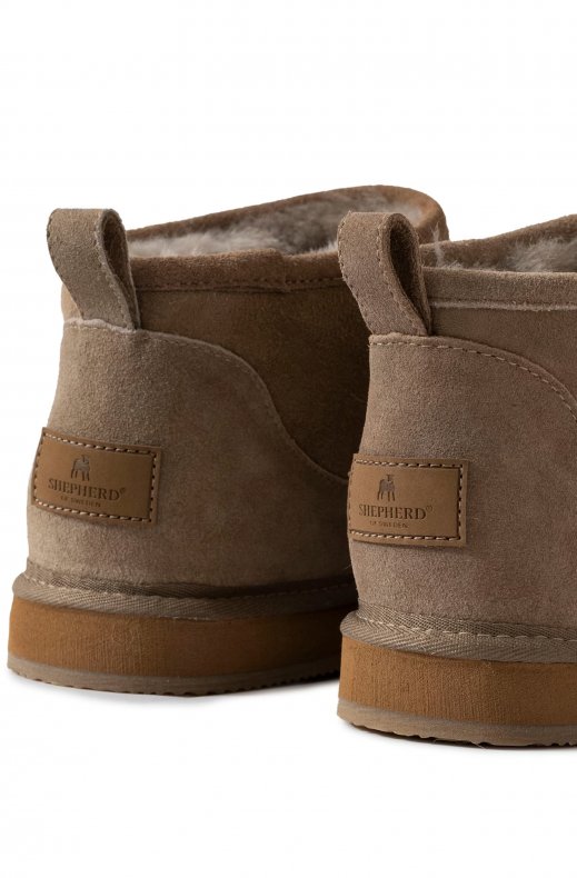 Shepherd of Sweden - Dam Kim Låga Fårskinnsboots Stone