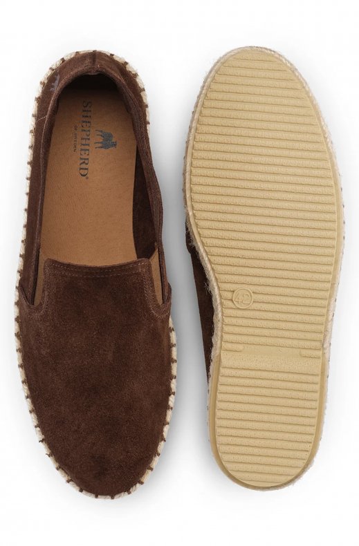 Shepherd of Sweden - Jan Espadrille - Brown Suede