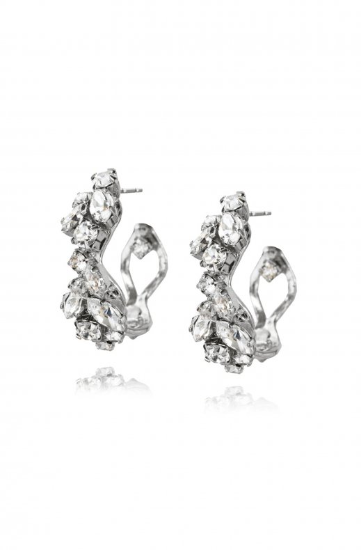 CAROLINE SVEDBOM - STELLA EARRING RHODIUM CRYSTAL