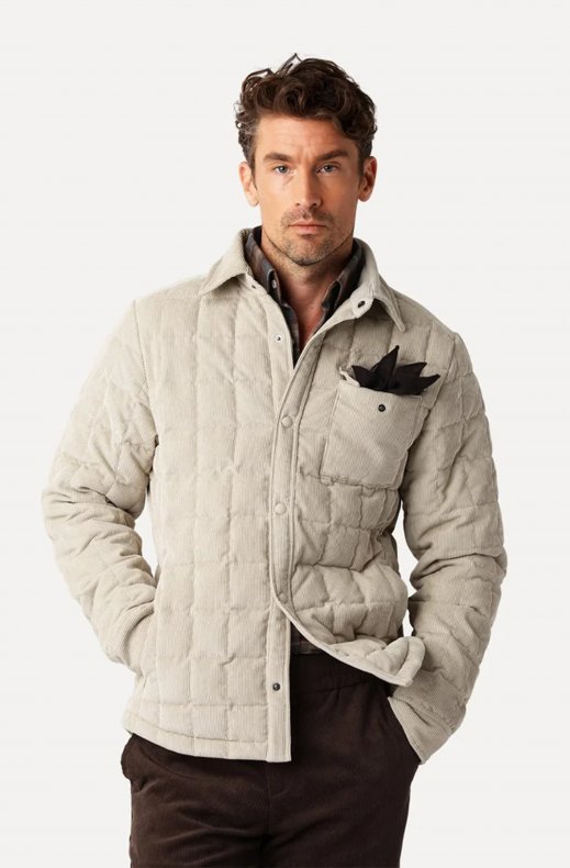 Less Worries - Tech Cord Jacket - Light Sand