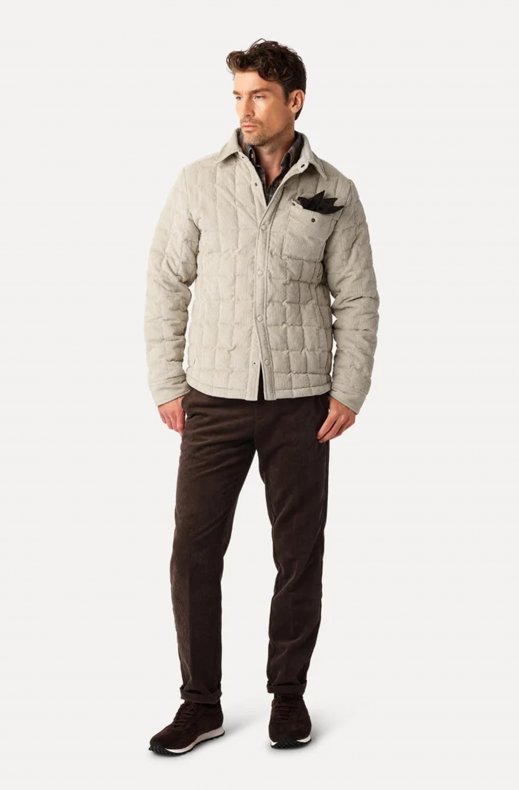 Less Worries - Tech Cord Jacket - Light Sand