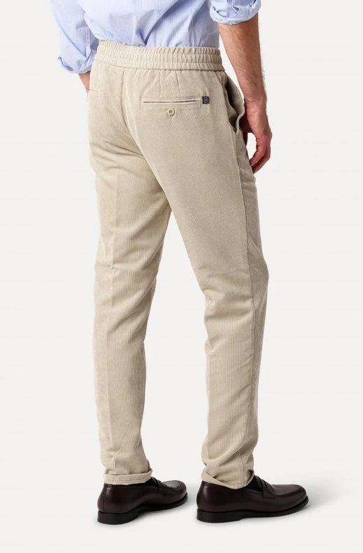 Less Worries - Tech Cord Pants - Light Sand