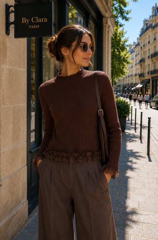 Mixed Brands - Top AL5522 - Brown
