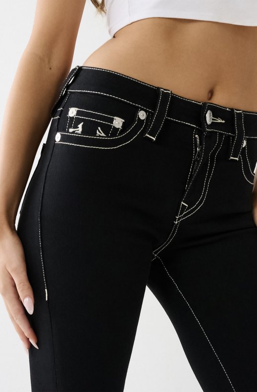 True Religion - Becca Midrise Bootcut Body Rinse Black