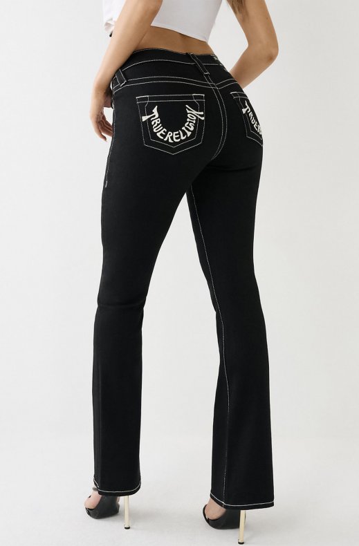True Religion - Becca Midrise Bootcut Body Rinse Black
