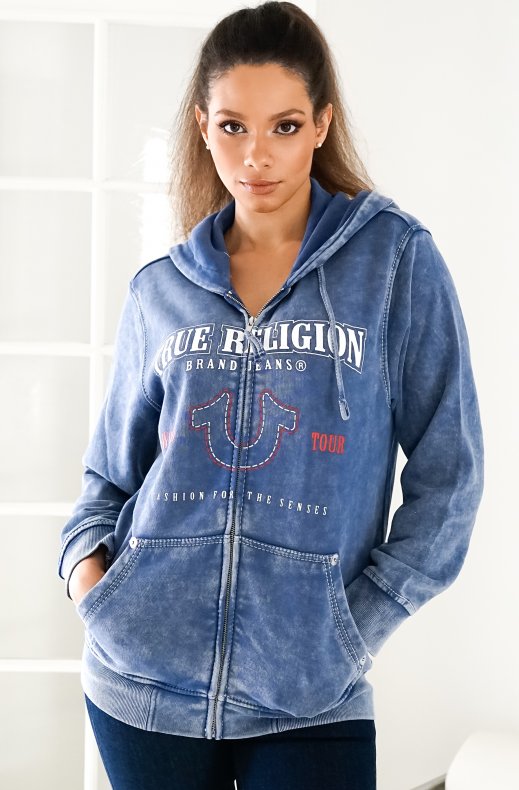 True religion. Big Zip hoodie- Matt Navy
