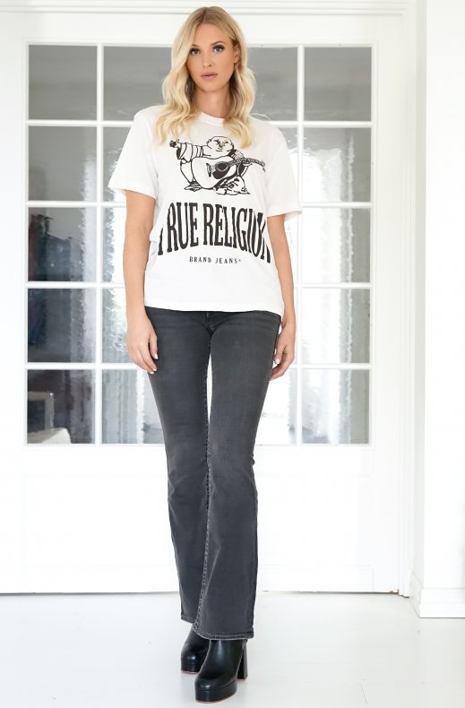 True Religion - Crackle Vintage Tee - Winter White