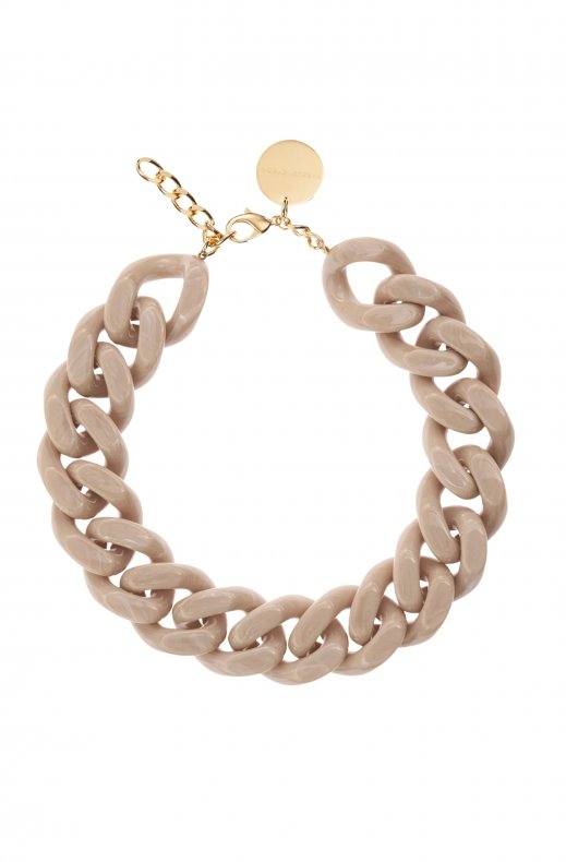 Vanessa Baroni - Big flat chain necklace VB2040SA - Sand Marble