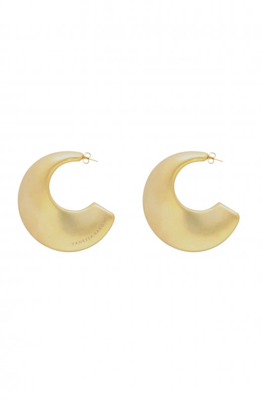 Vanessa Baroni - Big moon earring - Gold Vintage