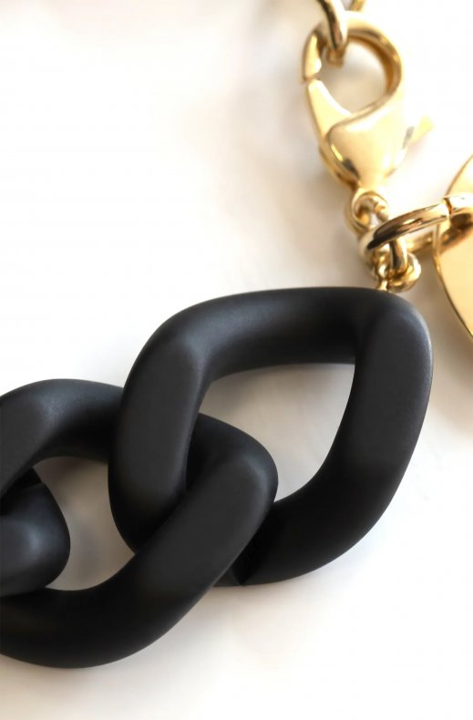 Vanessa Baroni - Flat Chain Braclet - Matte Black