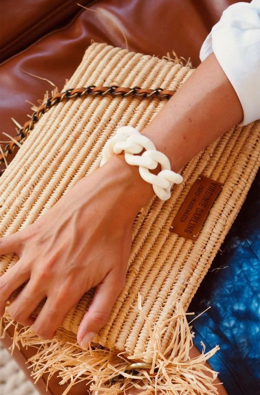 Vanessa Baroni - Flat Chain Bracelet - Off White