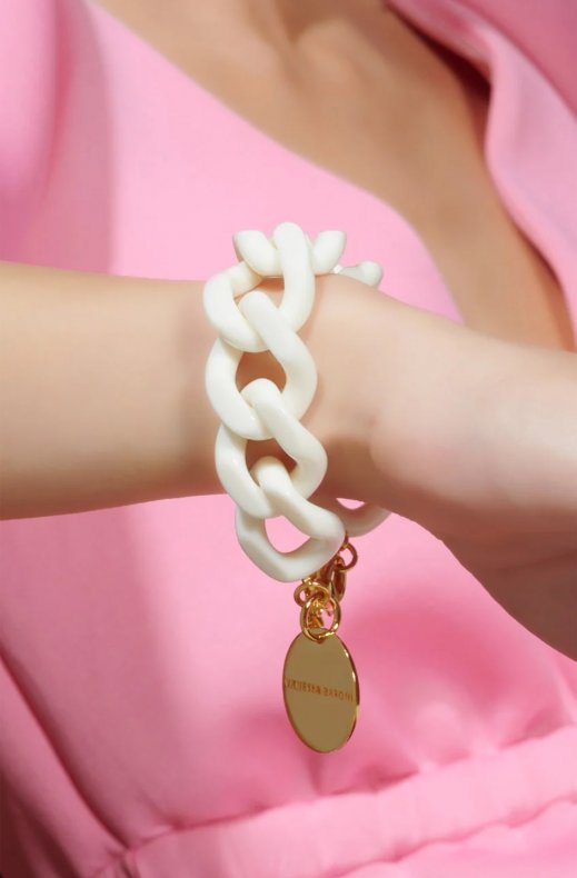 Vanessa Baroni - Flat Chain Bracelet - Off White