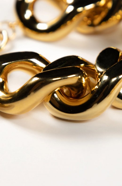 Vanessa Baroni - Flat Chain Bracelet - Gold